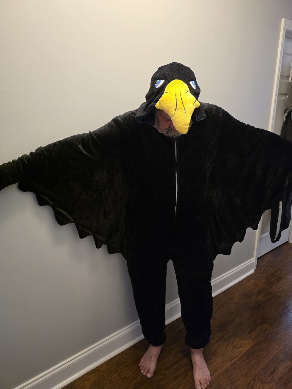 Black Raven Animal Kigurmi Onesie Unisex Pajama Costume